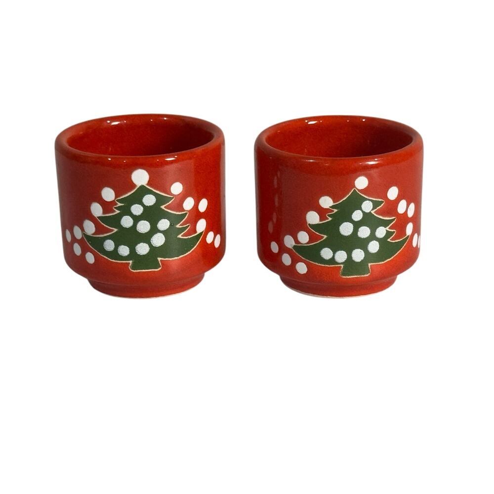 Waechtersbach West Germany 80's Christmas Candle Holders